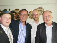 Die Königskandidaten: (von links) Moritz Marl, Michael Bohnes, Henrich Henze und Stephan Berger